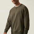 Load image into Gallery viewer, 34 Heritage | French Terry Crew Sweater | Pimento Olive

