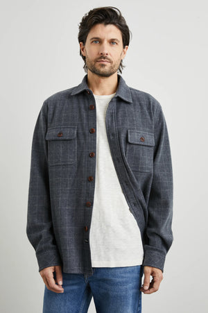 RAILS | Alder | Navy Jaspe Check - Brothers Clothing Co.