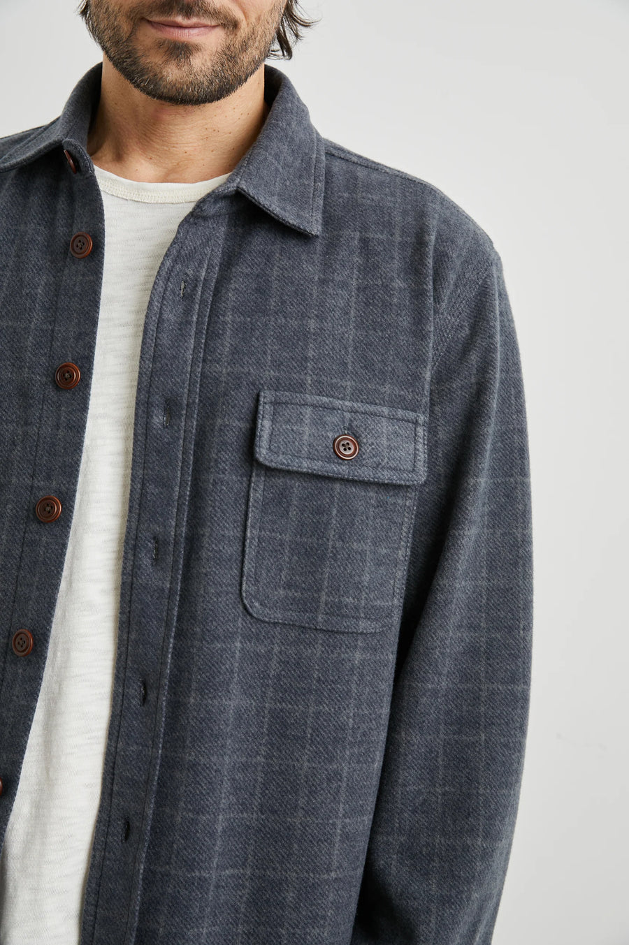 RAILS | Alder | Navy Jaspe Check - Brothers Clothing Co.