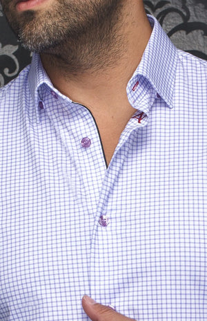 AU NOIR | Long Sleeve Shirt | Alexander WPC Lavender AU NOIR