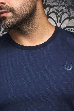 AU NOIR | T-Shirt | Varenna Crew Neck Navy