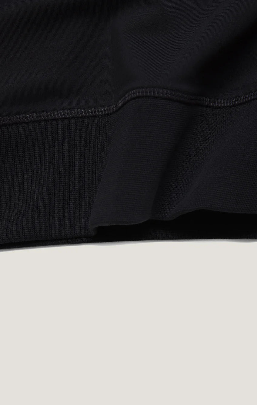34 Heritage | French Terry Crew Sweater | Black