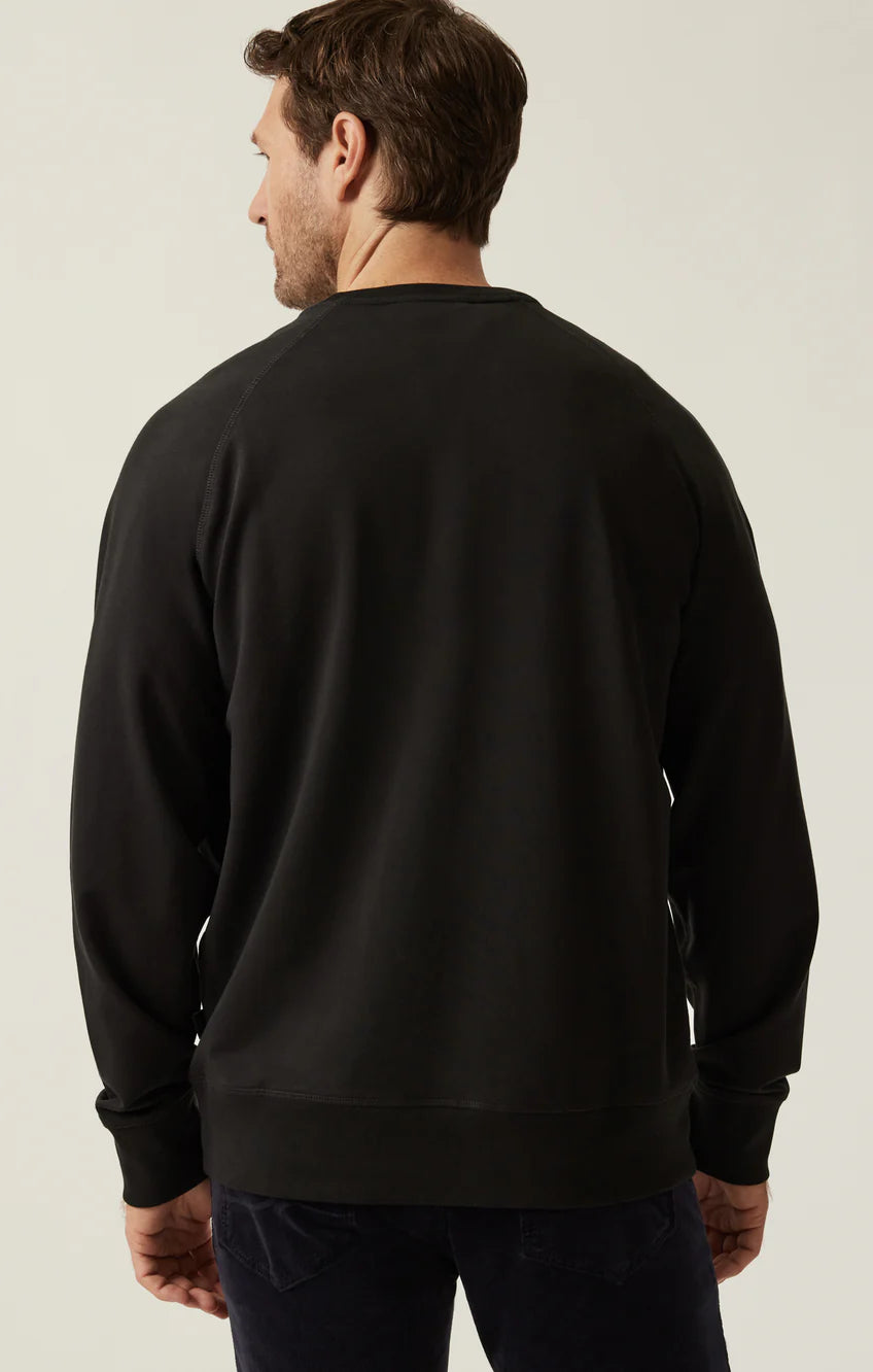 34 Heritage | French Terry Crew Sweater | Black