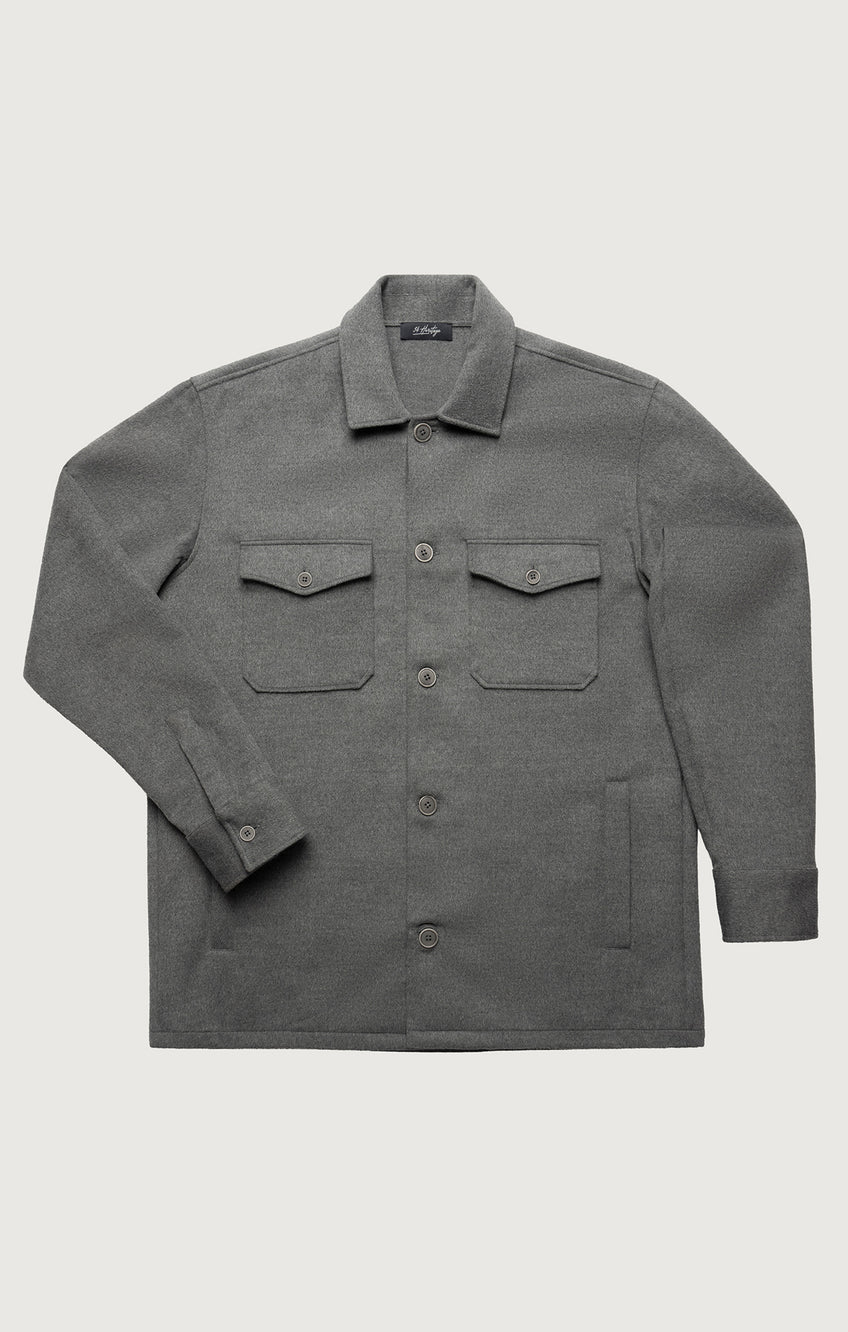 34 HERITAGE | Button Down Overshirt | Grey