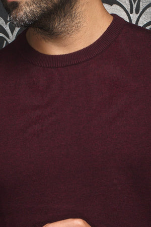 AU NOIR | Merino Wool Sweater | Marini Burgundy