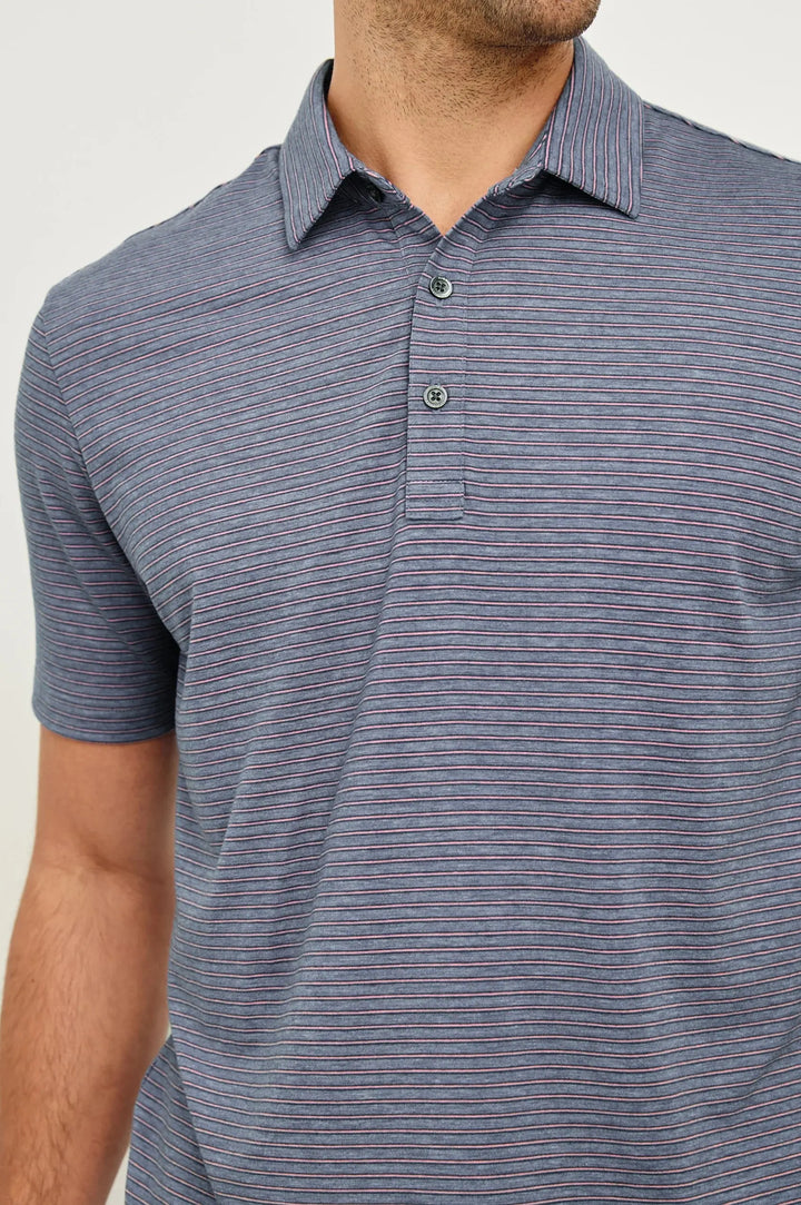 RAILS | Merced Golf Polo Shirt | Cosmos Hibiscus Stripe Rails