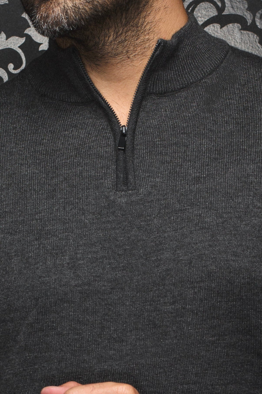 AU NOIR | Merino Wool Sweater | Mesta Charcoal