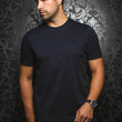 Load image into Gallery viewer, AU NOIR | T-Shirt | Michael Crew Neck Navy
