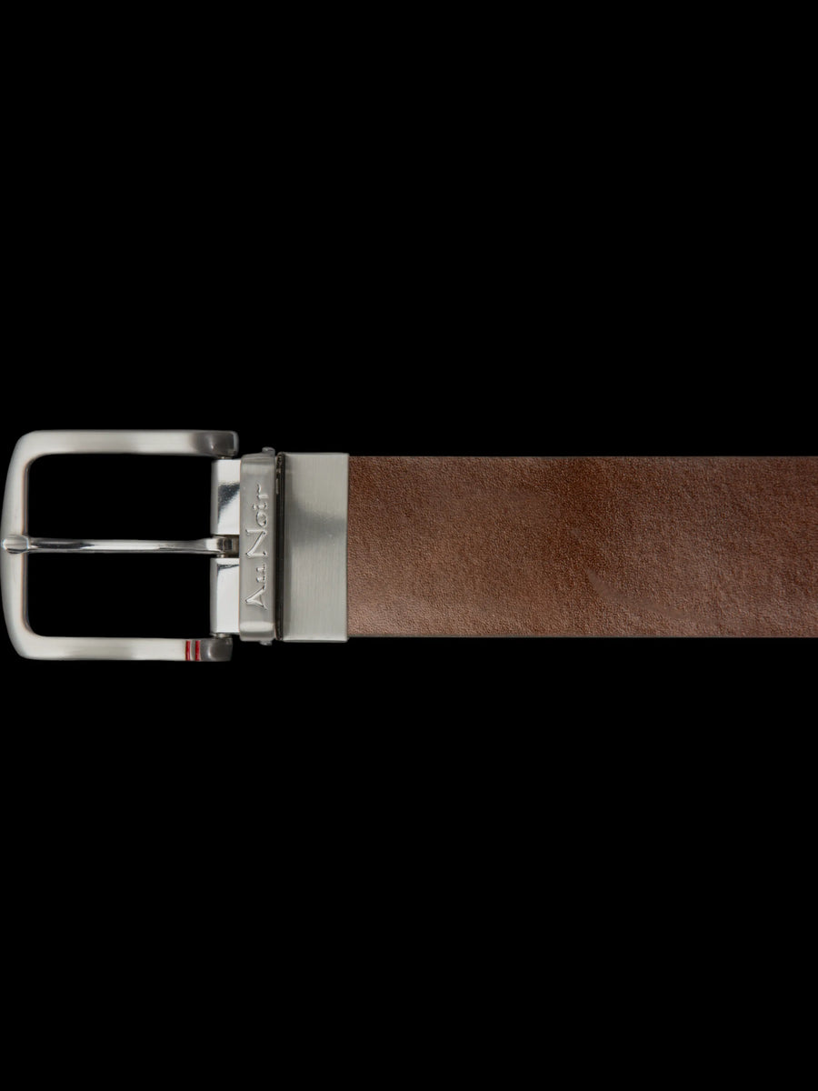 AU NOIR | Belt | Strauss Brushed Nickel Tan/Navy Au Noir