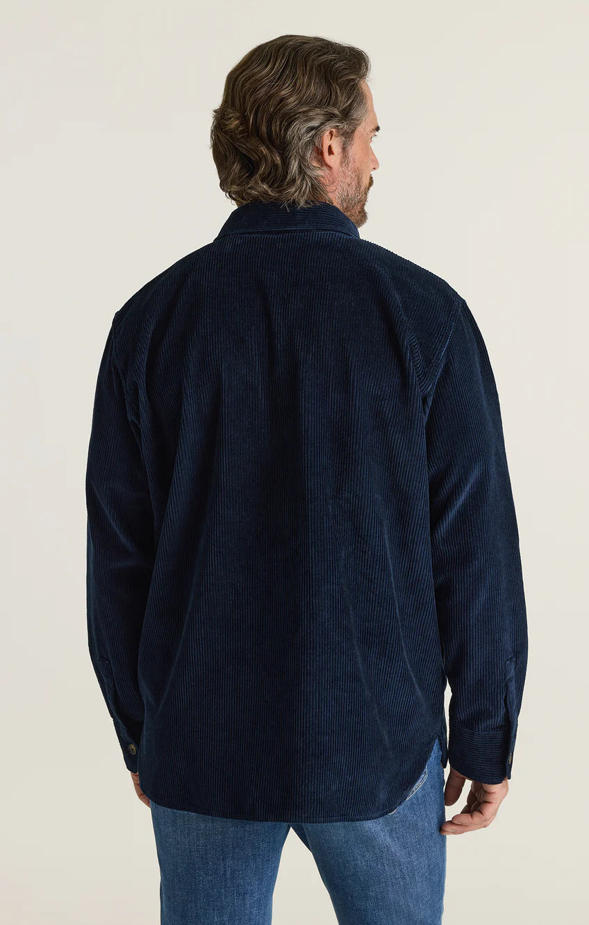 34 HERITAGE | Corduroy Overshirt | Navy