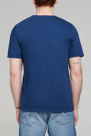 PURE & SIMPLE | Slub Jersey Crew Neck T-Shirt Dark Indigo Pure & Simple