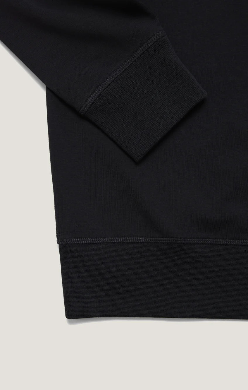 34 Heritage | French Terry Crew Sweater | Black