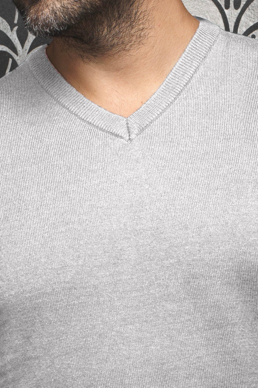 AU NOIR | Merino Wool Sweater | Saxony Med Grey