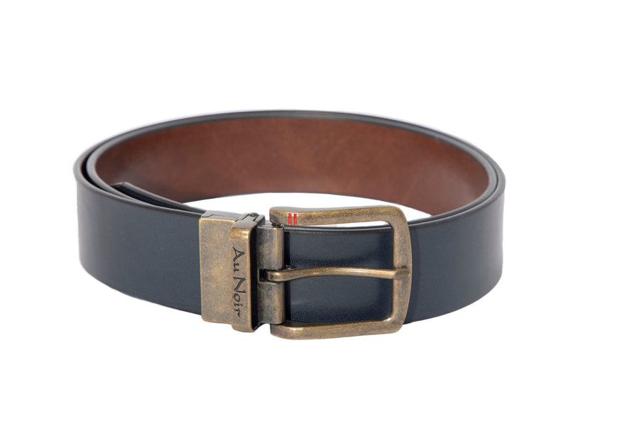 AU NOIR | Belt | Strauss Brass Tan/Navy