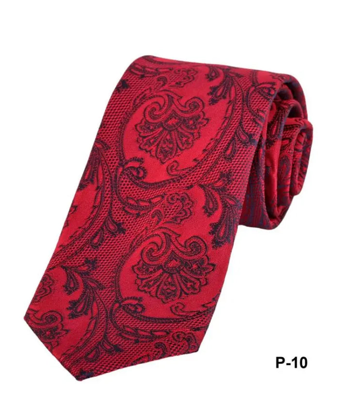 ELDORADO | Tie Reg | Red Paisley P-10 ELDORADO