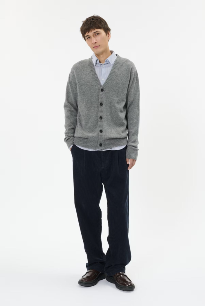 MATINIQUE | MAalpin Cardigan | Medium Grey Melange