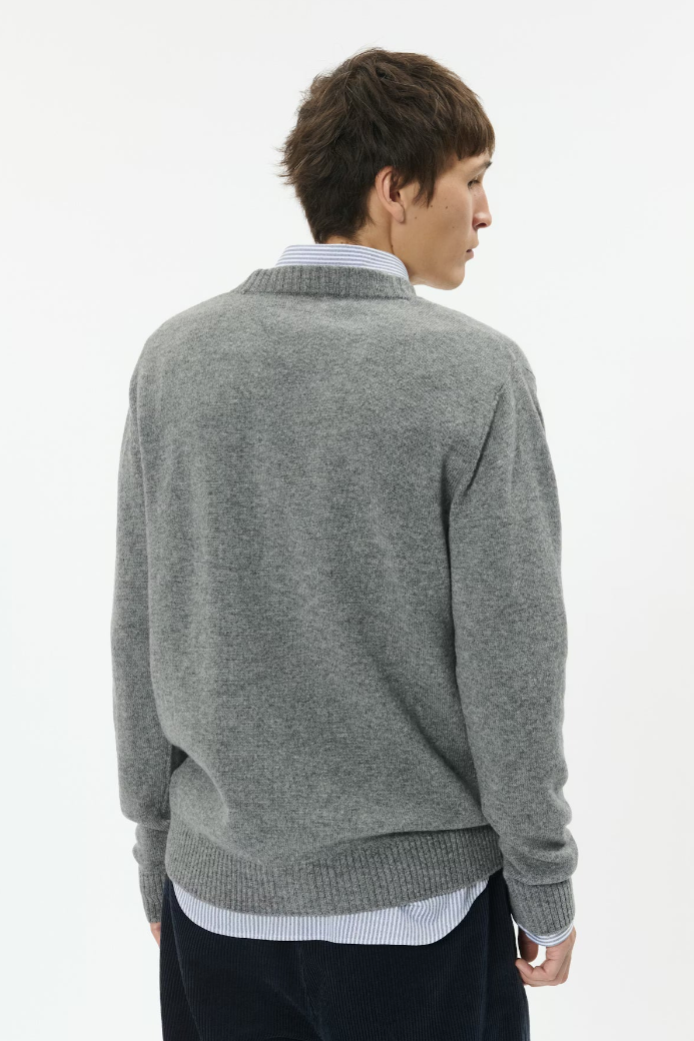 MATINIQUE | MAalpin Cardigan | Medium Grey Melange