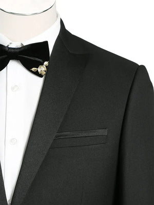 RENOIR | Slim Fit Tuxedo Jacket | Black 201-1SL RENOIR
