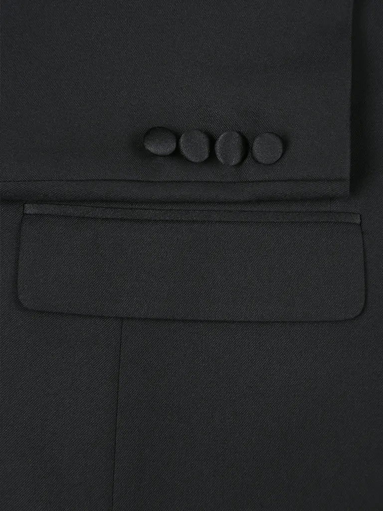 RENOIR | Slim Fit Tuxedo Jacket | Black 201-1SL RENOIR