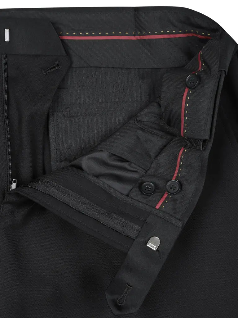 RENOIR | Slim Fit Tuxedo Pipping Pants | Black 201-1SL RENOIR