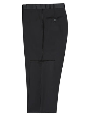 RENOIR | Slim Fit Tuxedo Pipping Pants | Black 201-1SL RENOIR