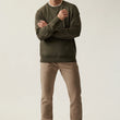 Load image into Gallery viewer, 34 Heritage | French Terry Crew Sweater | Pimento Olive
