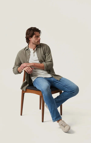 34 HERITAGE | Courage Straight Leg Jeans | Mid Brushed Organic Ultra 34 Heritage