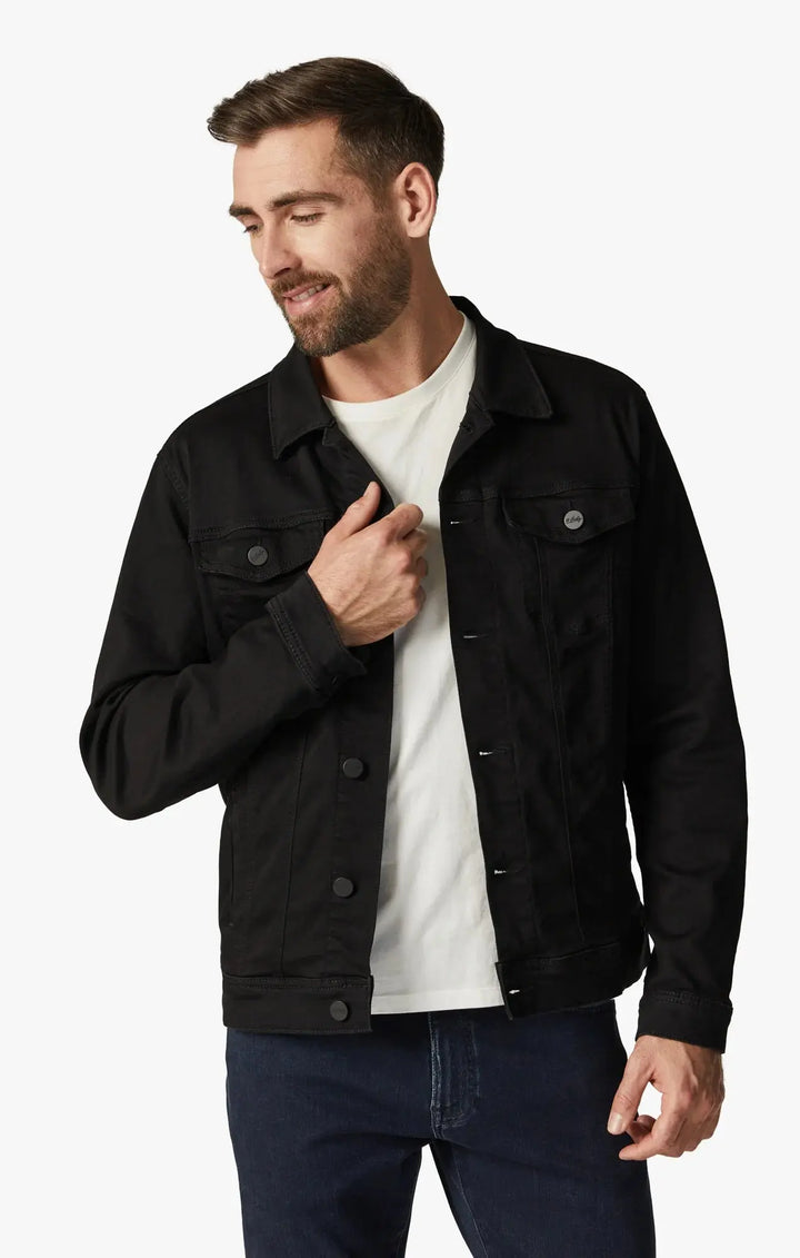 34 HERITAGE | Travis Jacket | Black Brushed Denim 34 Heritage