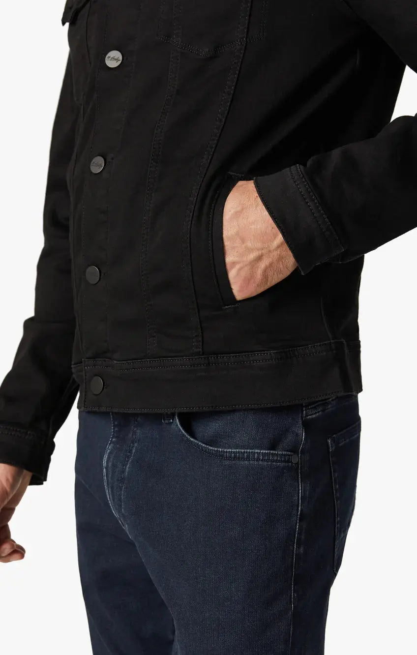 34 HERITAGE | Travis Jacket | Black Brushed Denim 34 Heritage