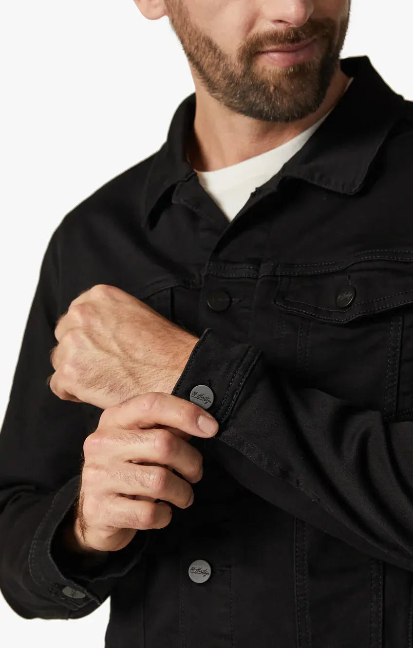 34 HERITAGE | Travis Jacket | Black Brushed Denim 34 Heritage