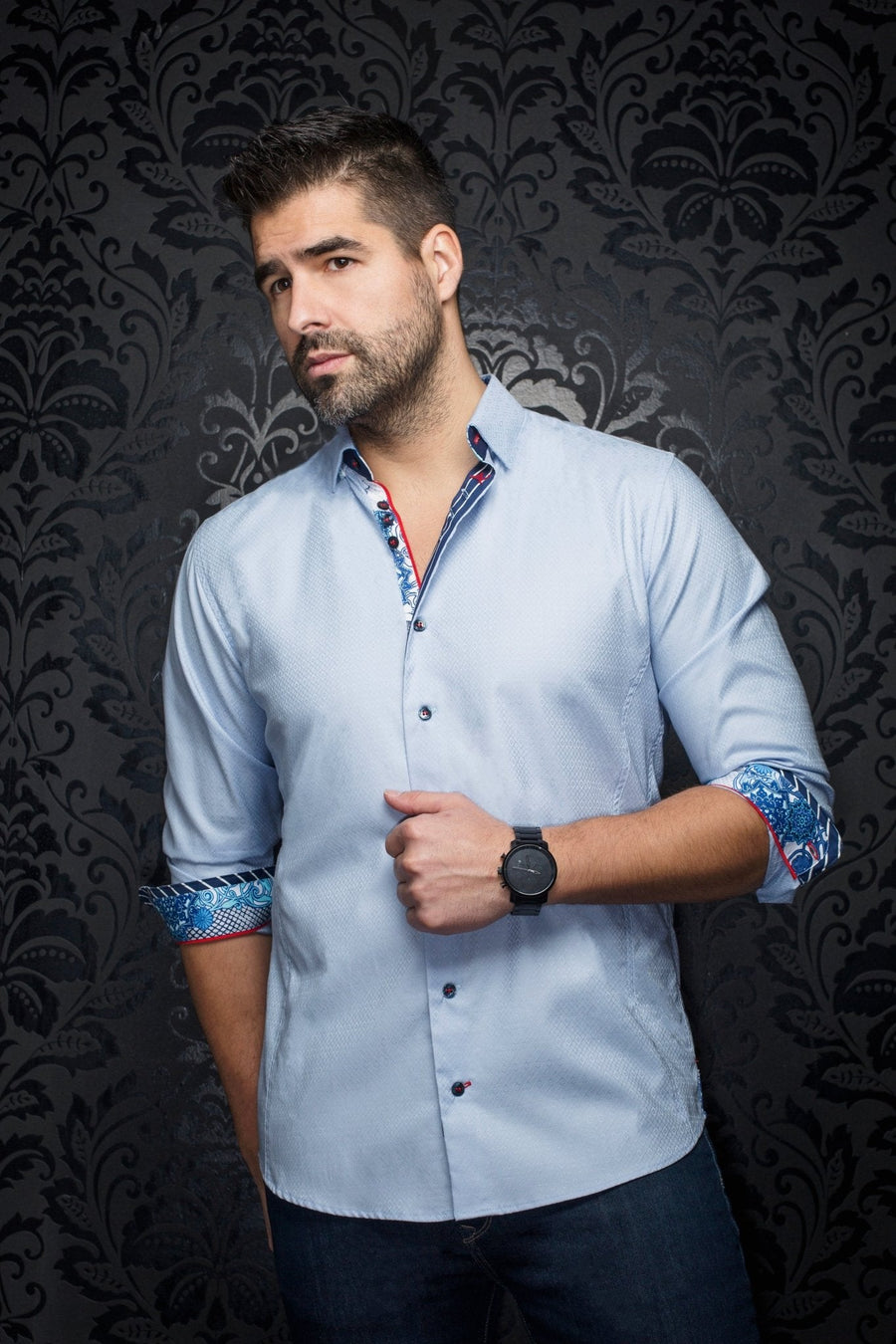 CHEMISE | ADJANI, Light Blue - AU NOIR