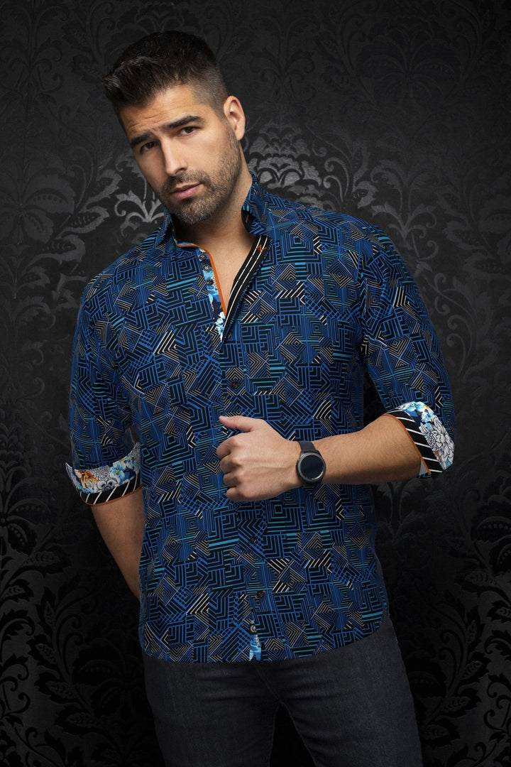 CHEMISE | ARIENZO, Blue - AU NOIR