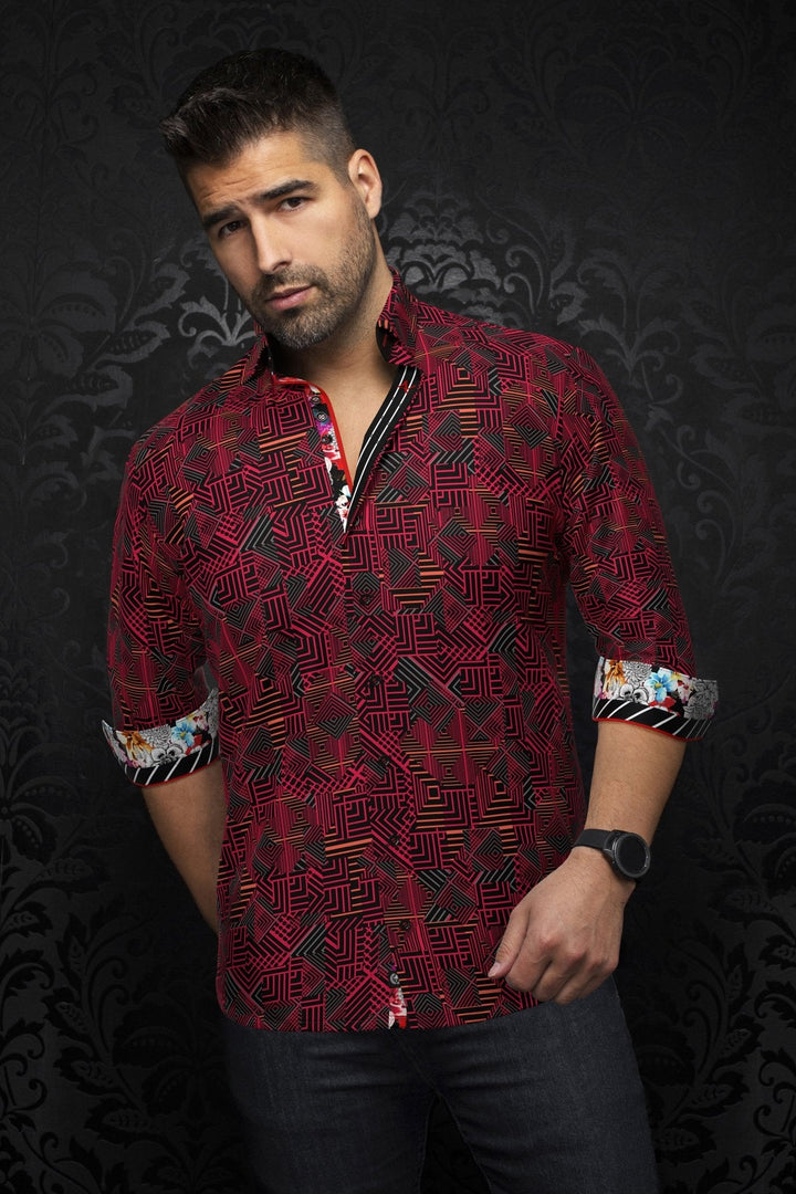 CHEMISE | ARIENZO, Red - AU NOIR