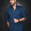 Load image into Gallery viewer, CHEMISE | CALDARA, Navy - AU NOIR
