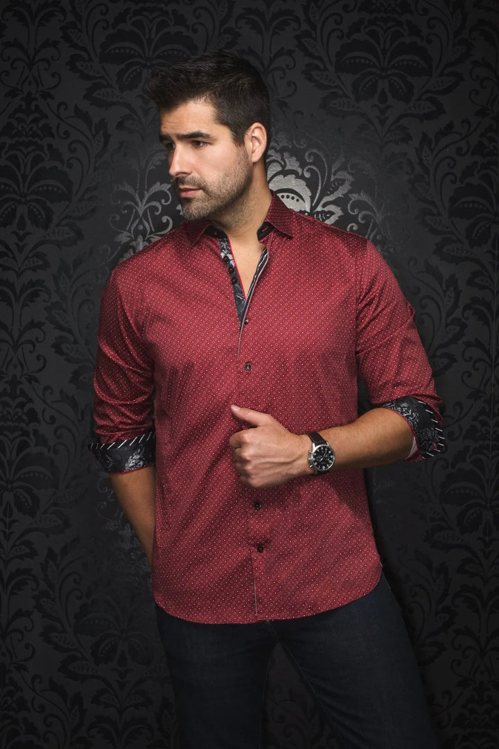 CHEMISE | CARELLI, Burgundy - AU NOIR