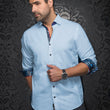Load image into Gallery viewer, CHEMISE | DOMINION, Light Blue - AU NOIR
