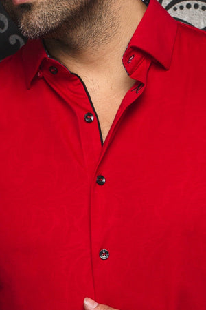 CHEMISE | DUNN, Red - AU NOIR