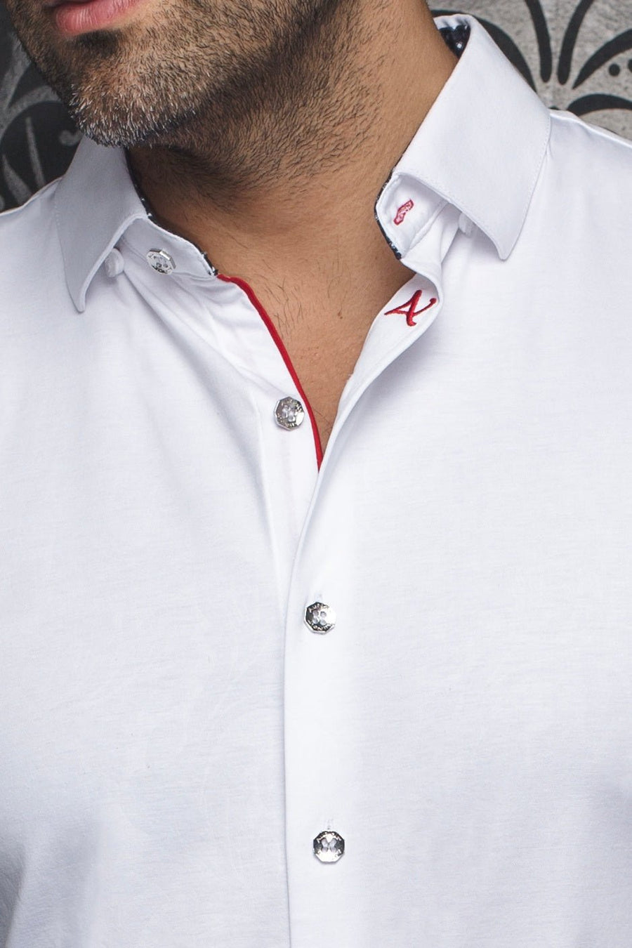 CHEMISE | DUNN, White - AU NOIR