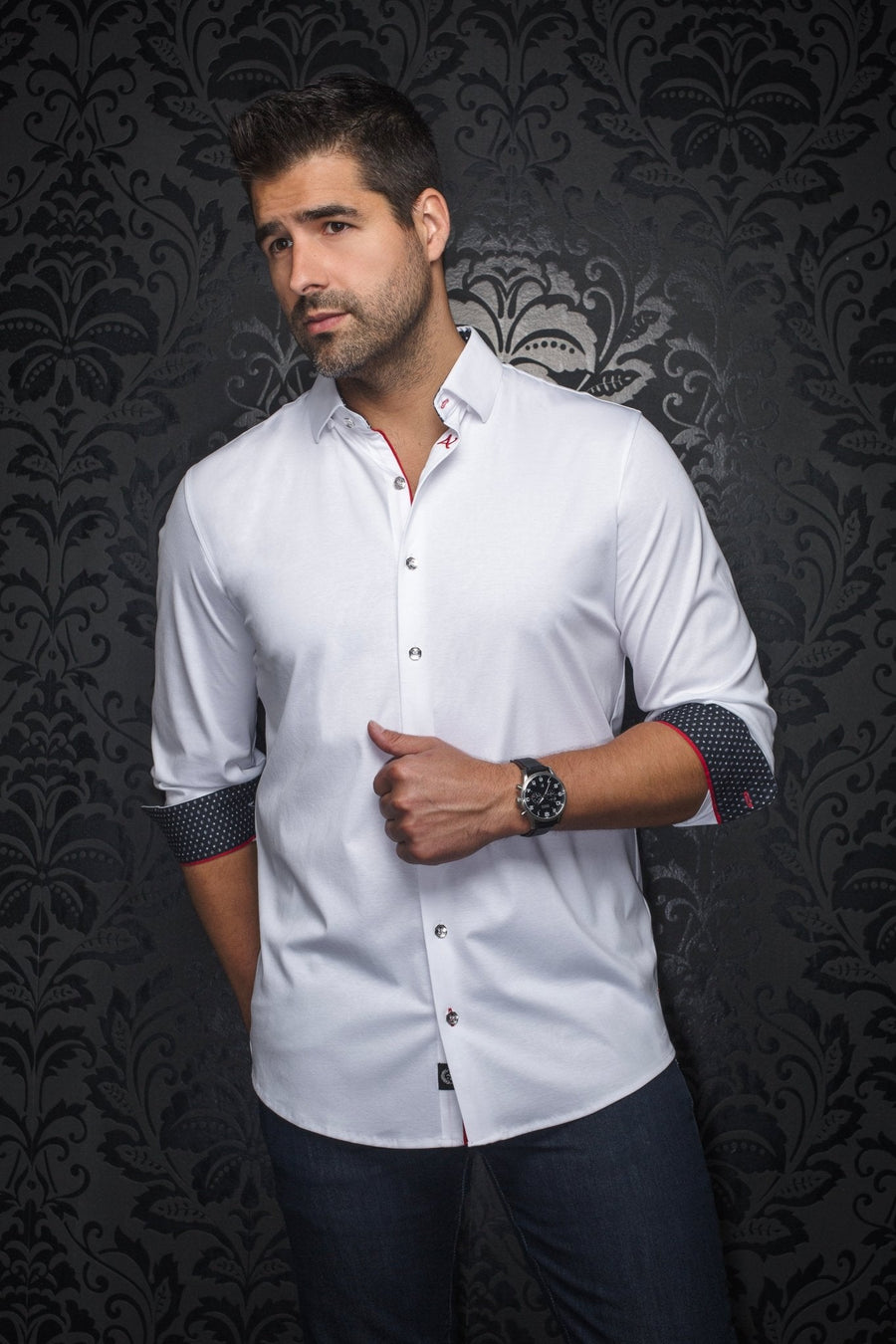 CHEMISE | DUNN, White - AU NOIR