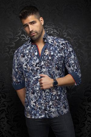 CHEMISE | FERRARA, Navy - AU NOIR