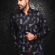 Load image into Gallery viewer, CHEMISE | FRANK, Black Red - AU NOIR
