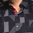 Load image into Gallery viewer, CHEMISE | FRANK, Black Red - AU NOIR
