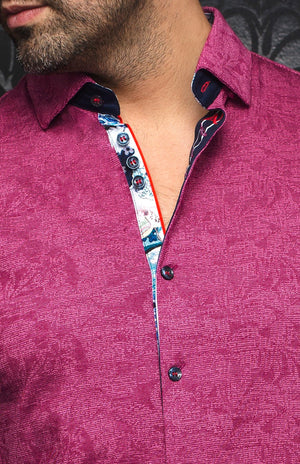 Chemise | HUXLEY, Fuchsia - AU NOIR