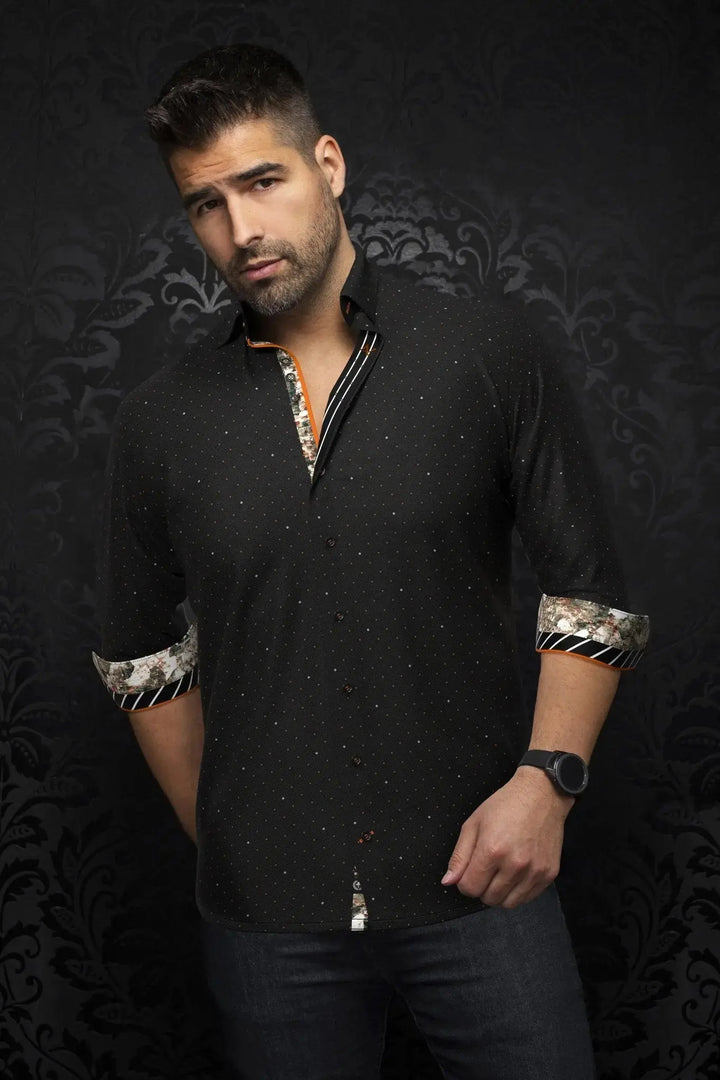 CHEMISE | LANZANI, Black Rust - AU NOIR