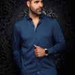 Load image into Gallery viewer, CHEMISE | SANLUCA, Navy - AU NOIR

