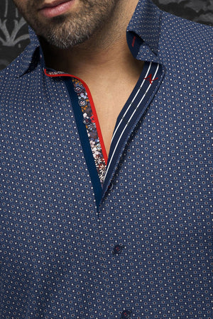 CHEMISE | SAUTOR, Navy Red - AU NOIR