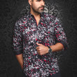 Load image into Gallery viewer, CHEMISE | SORAN, Black Red - AU NOIR
