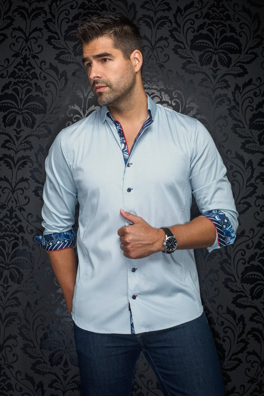 CHEMISE | SOSA, Light Blue - AU NOIR