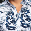 Load image into Gallery viewer, CHEMISE | THOMAS, White blue - AU NOIR
