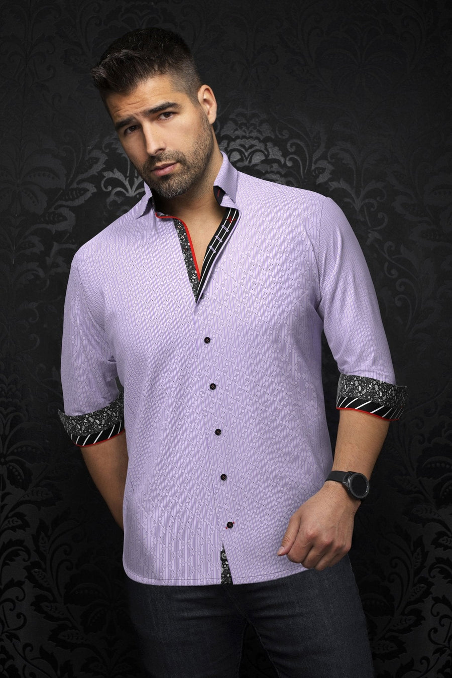 CHEMISE | UNDERWOOD, Lavender - AU NOIR